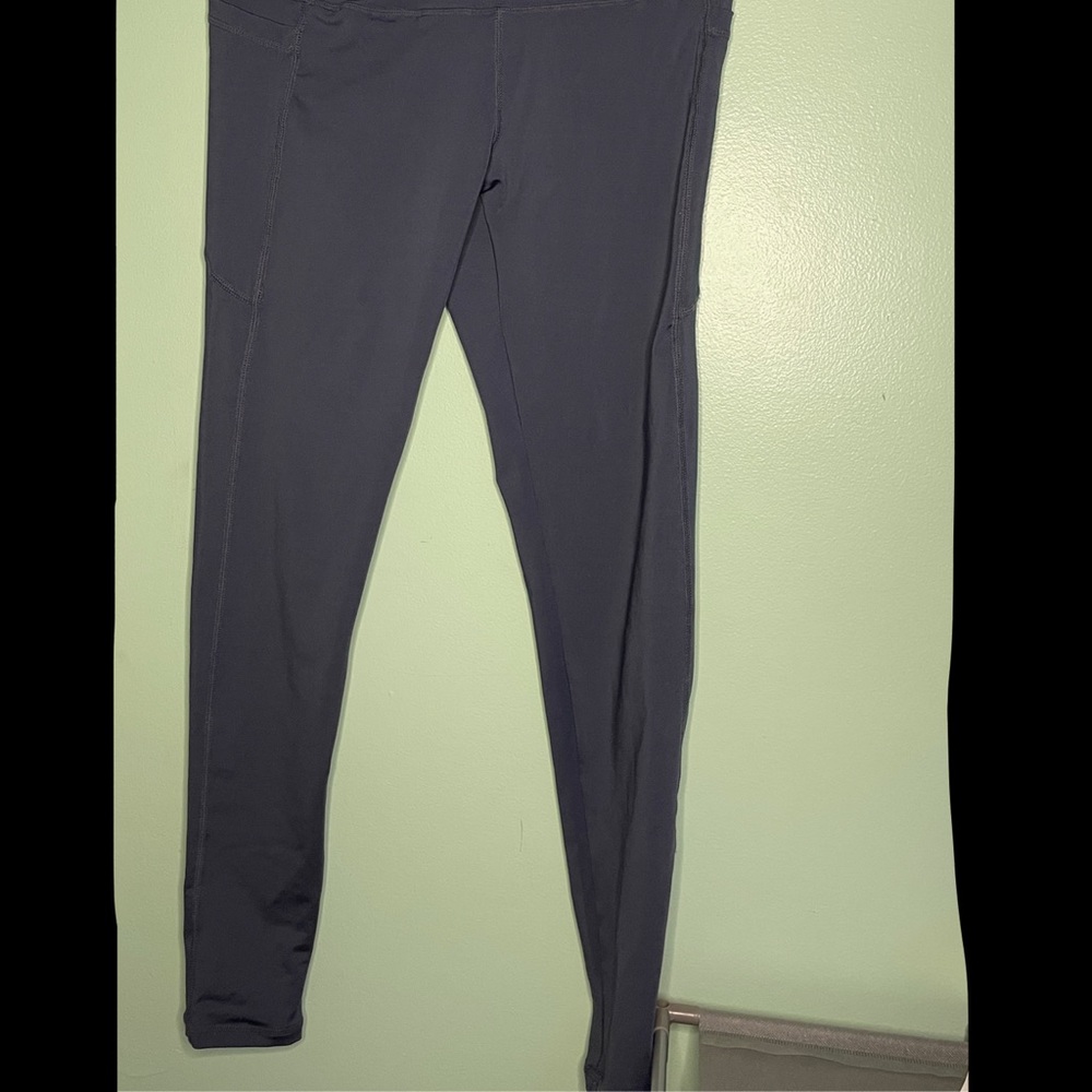 Blue silk SHEIN pants with side pockets